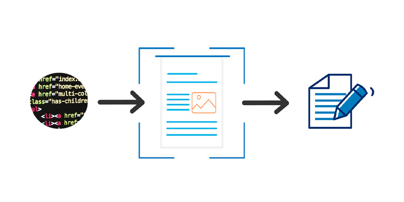 Extract text from protected websites using the source code