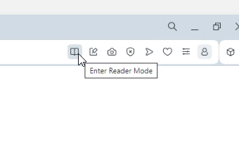 Opera Reader mode