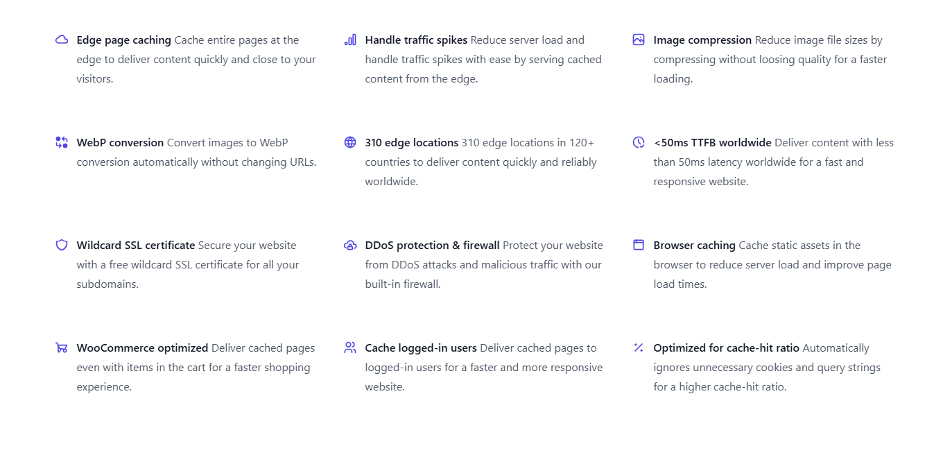 FlyingCDN features