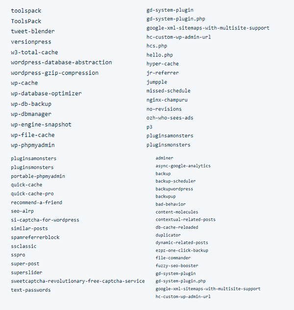 WP-Engine Banned Plugins